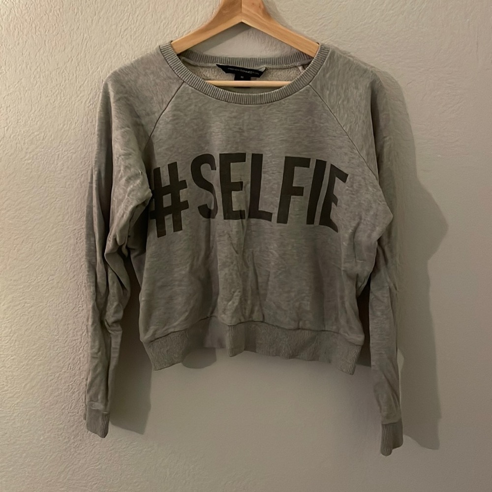 French connection crew neck sweatshirt
